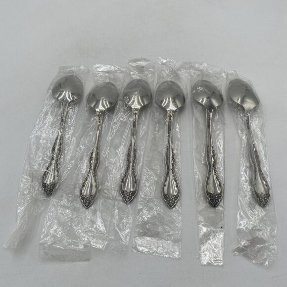 Oneida Stainless Steel Flatware Bourbon 6 Spoons 6"  New SIlverware SSS - Picture 6 of 7